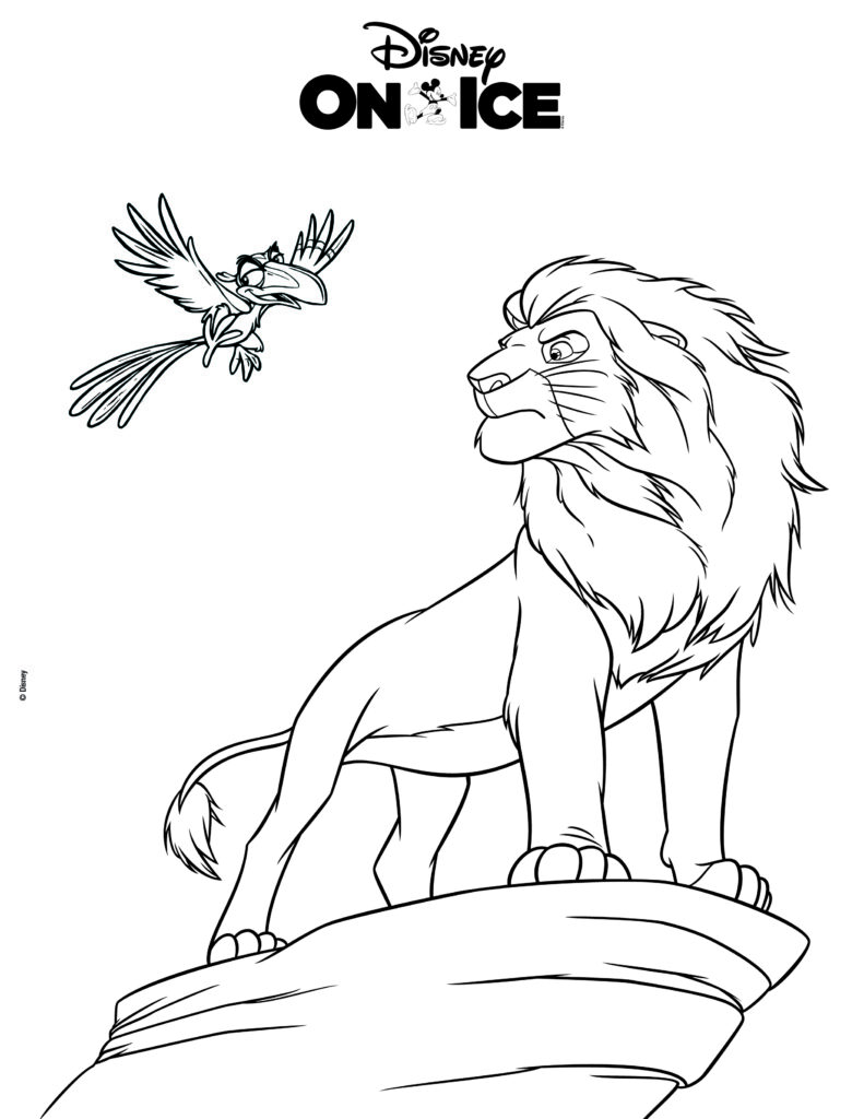 the lion king coloring sheet
