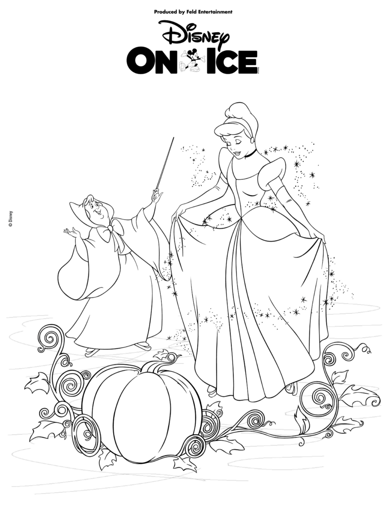 Cinderella-Coloring-Sheet