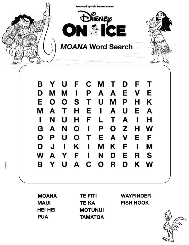 Moana-Word-Search